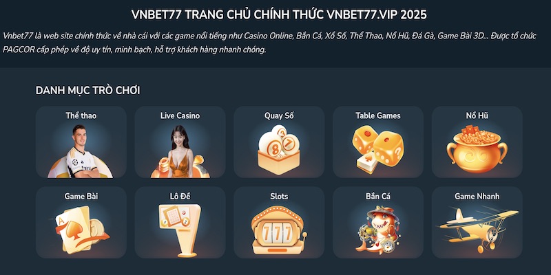 Giới thiệu Vnbet77 chi tiết
