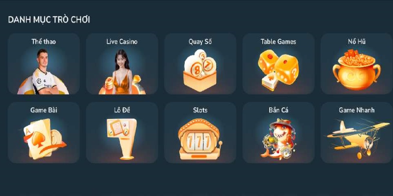 Nhà cái cung cấp nhiều sản phẩm cá cược hấp dẫn