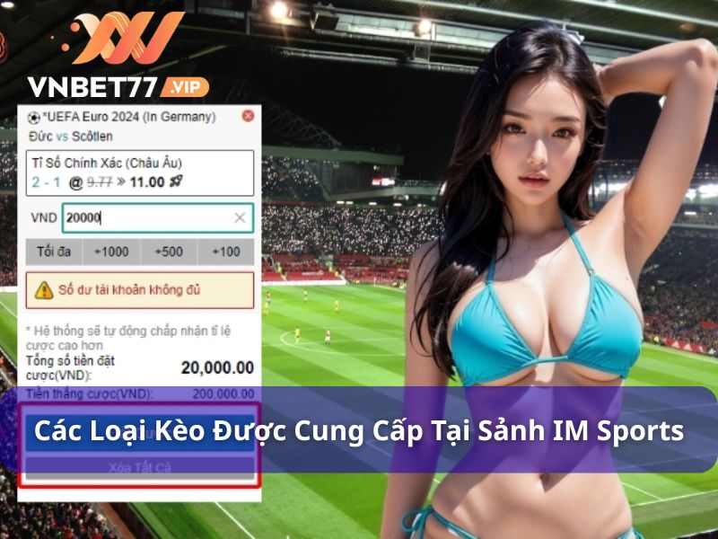 Khám phá IM Sports - Sảnh Cược Thể Thao Uy Tín Tại Vnbet77 7 Các loại kèo hấp dẫn tại IM Sports