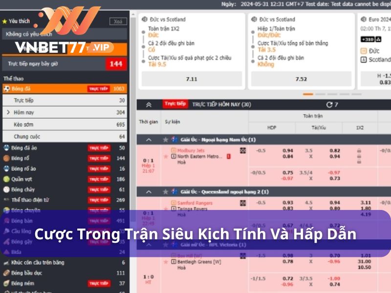 Khám phá IM Sports - Sảnh Cược Thể Thao Uy Tín Tại Vnbet77 8 Cược trong trận siêu kịch tính