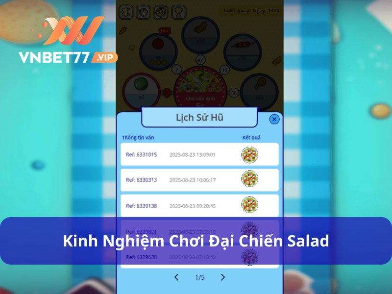 Bật mí kinh nghiệm chơi đại chiến Salad nên áp dụng