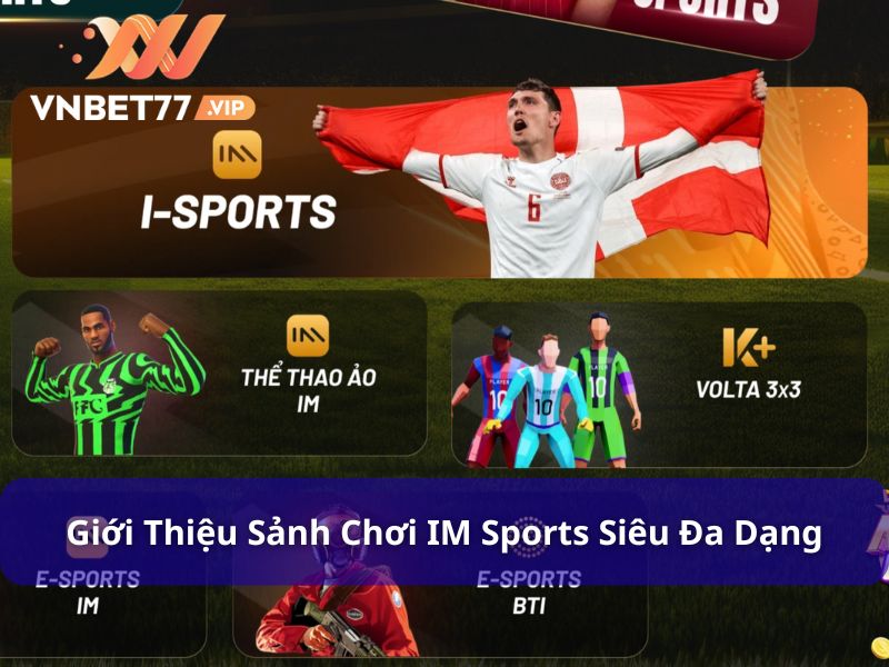Khám phá IM Sports - Sảnh Cược Thể Thao Uy Tín Tại Vnbet77 6 Giới thiệu sảnh chơi IM Sports