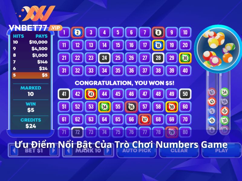 Ưu điểm nổi bật của các game numbers